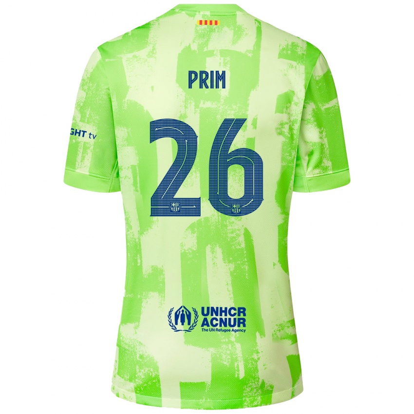 Enfant Maillot Pau Prim #26 Citron Vert Troisieme 2024/25 T-Shirt Suisse