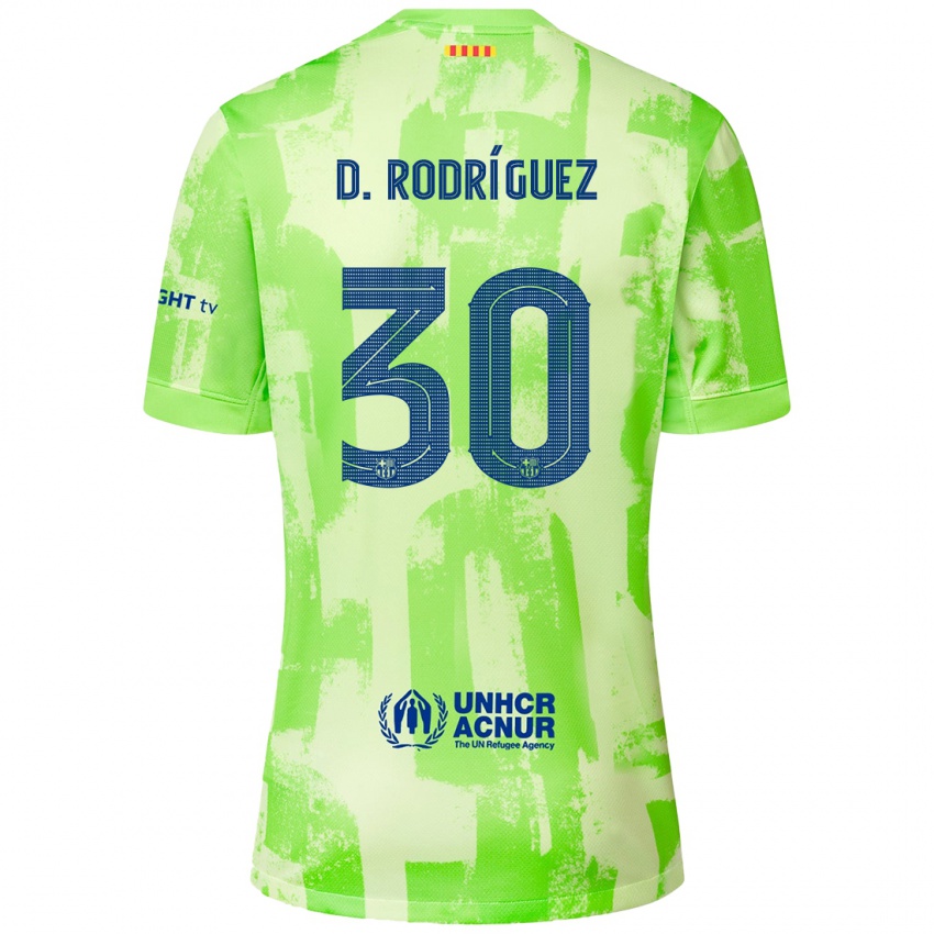 Kinder Dani Rodríguez #30 Limettengrün Ausweichtrikot Trikot 2024/25 T-Shirt Schweiz