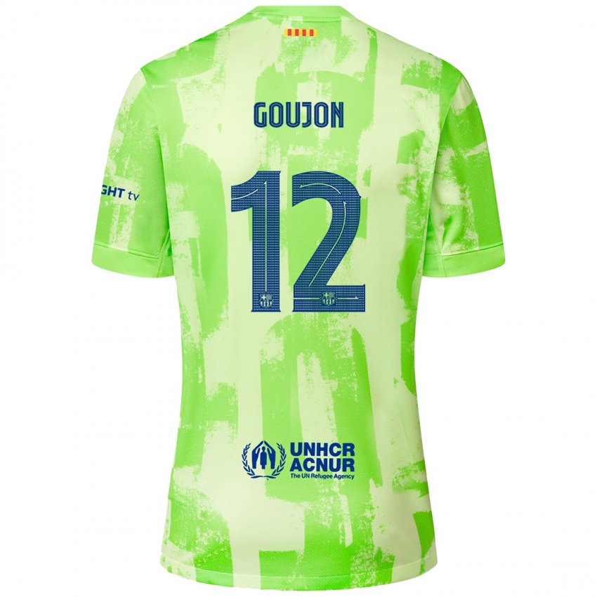 Kinder Iker Goujón #12 Limettengrün Ausweichtrikot Trikot 2024/25 T-Shirt Schweiz