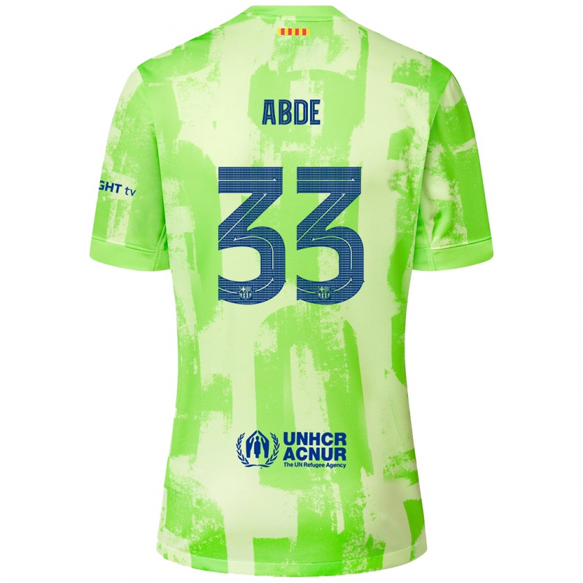 Kinder Ez Abde #33 Limettengrün Ausweichtrikot Trikot 2024/25 T-Shirt Schweiz