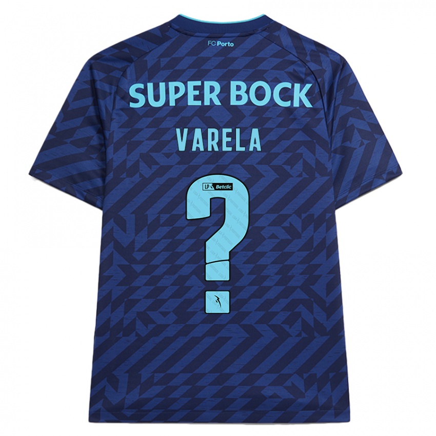 Kinder Cardoso Varela #0 Marineblau Ausweichtrikot Trikot 2024/25 T-Shirt Schweiz