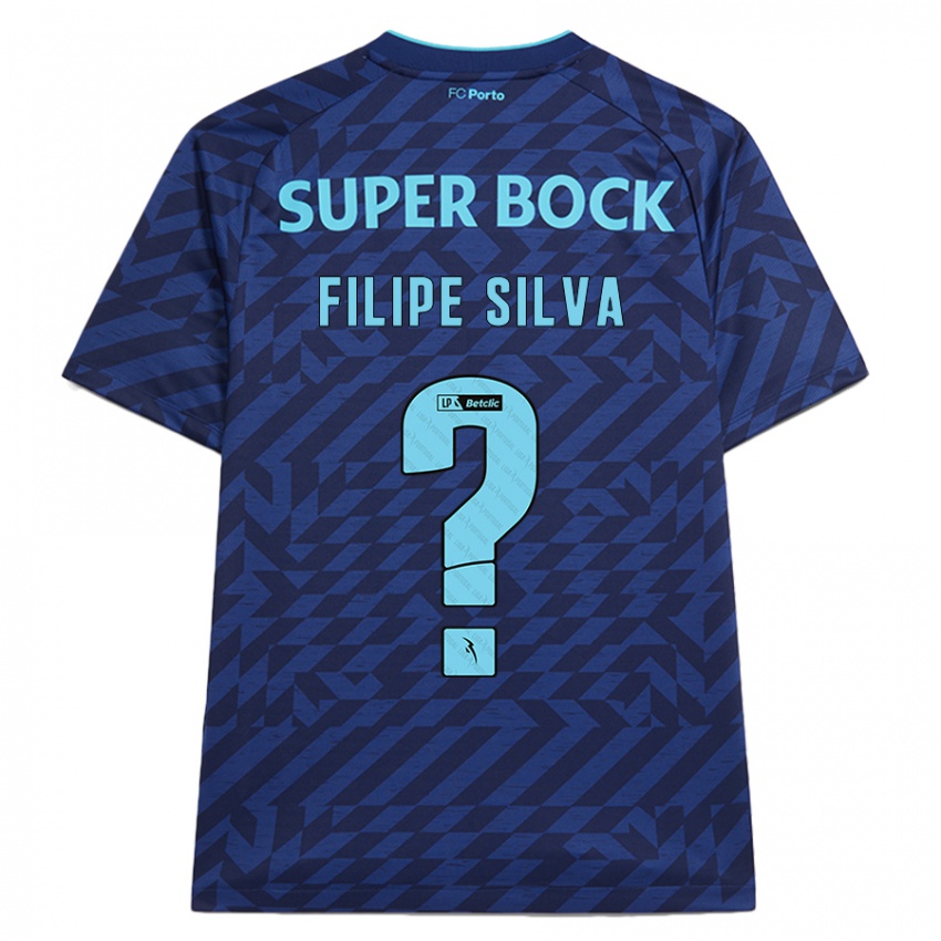 Enfant Maillot Filipe Silva #0 Bleu Marine Troisieme 2024/25 T-Shirt Suisse