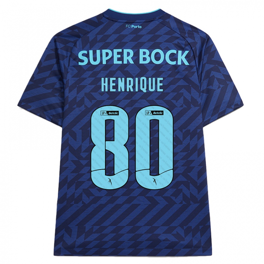 Enfant Maillot Kaio Henrique #80 Bleu Marine Troisieme 2024/25 T-Shirt Suisse