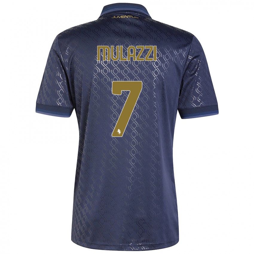 Kinder Gabriele Mulazzi #7 Marineblau Ausweichtrikot Trikot 2024/25 T-Shirt Schweiz