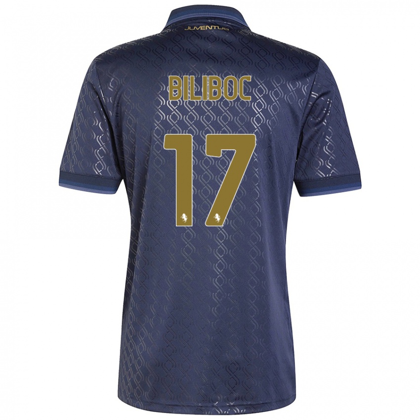 Kinder Lorenzo Biliboc #17 Marineblau Ausweichtrikot Trikot 2024/25 T-Shirt Schweiz