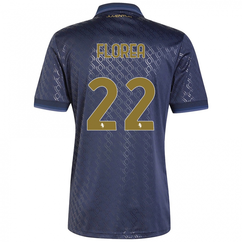 Kinder Andrei Florea #22 Marineblau Ausweichtrikot Trikot 2024/25 T-Shirt Schweiz