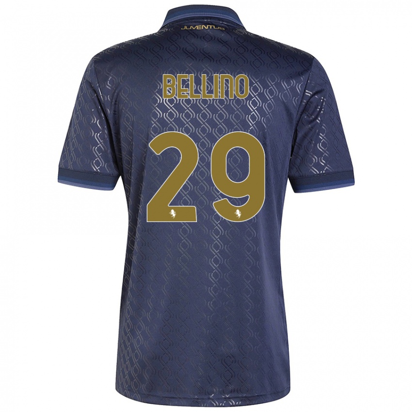 Kinder Filippo Bellino #29 Marineblau Ausweichtrikot Trikot 2024/25 T-Shirt Schweiz