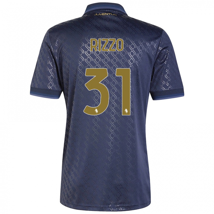 Kinder Niccolò Rizzo #31 Marineblau Ausweichtrikot Trikot 2024/25 T-Shirt Schweiz