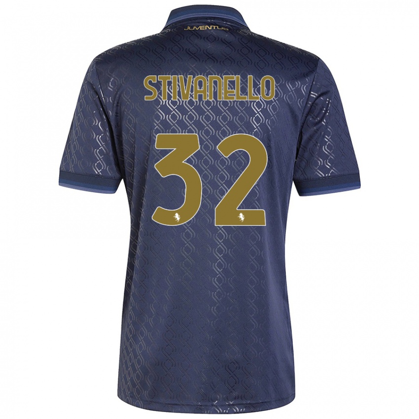 Kinder Riccardo Stivanello #32 Marineblau Ausweichtrikot Trikot 2024/25 T-Shirt Schweiz