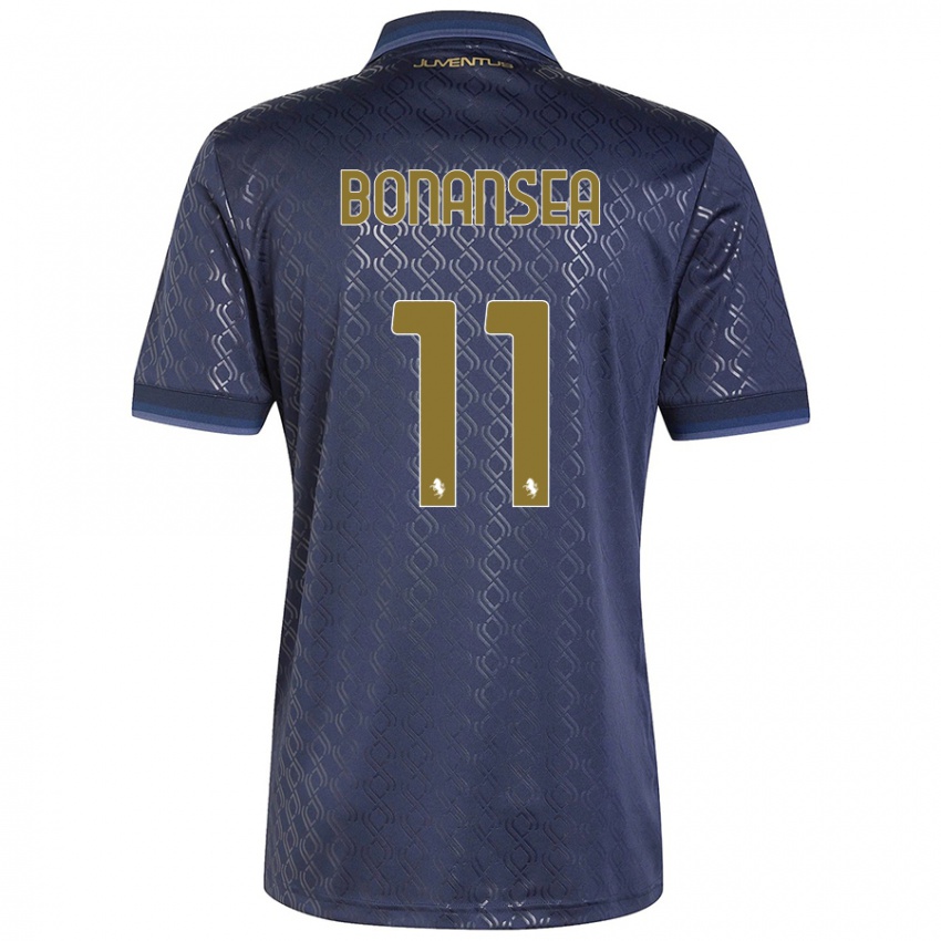 Kinder Barbara Bonansea #11 Marineblau Ausweichtrikot Trikot 2024/25 T-Shirt Schweiz