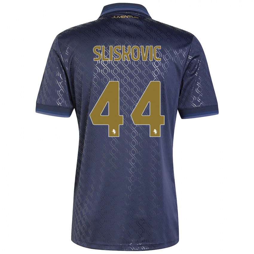 Kinder Gloria Slišković #44 Marineblau Ausweichtrikot Trikot 2024/25 T-Shirt Schweiz