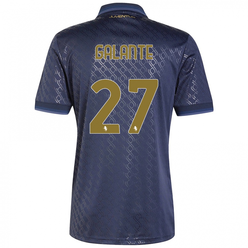 Kinder Tommaso Galante #27 Marineblau Ausweichtrikot Trikot 2024/25 T-Shirt Schweiz