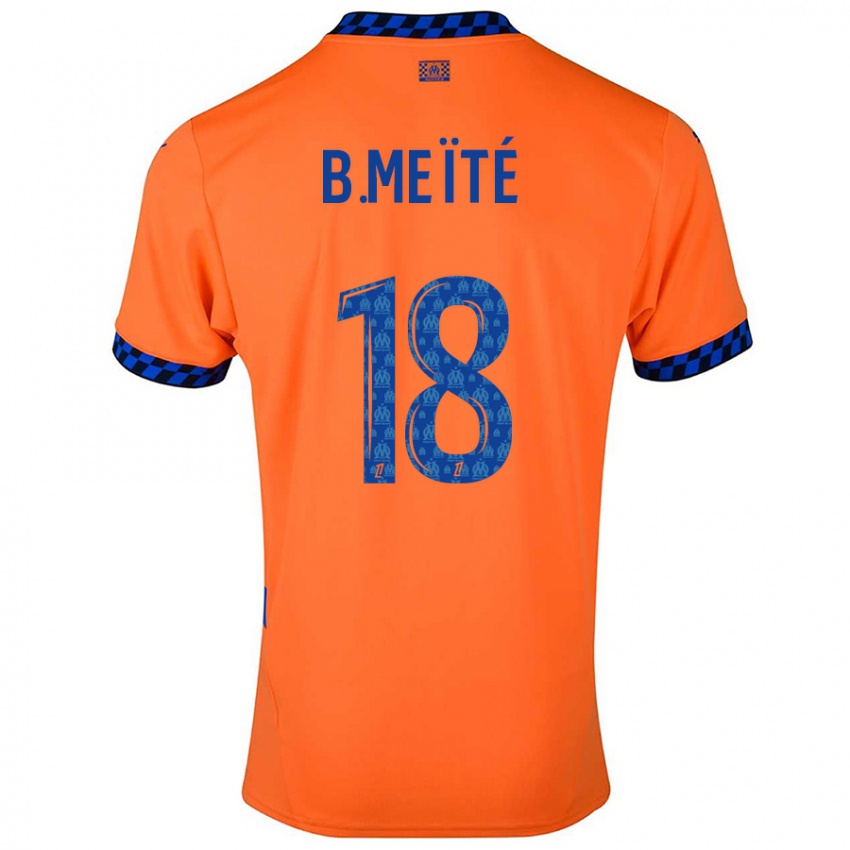 Enfant Maillot Bamo Meïté #18 Orange Bleu Foncé Troisieme 2024/25 T-Shirt Suisse