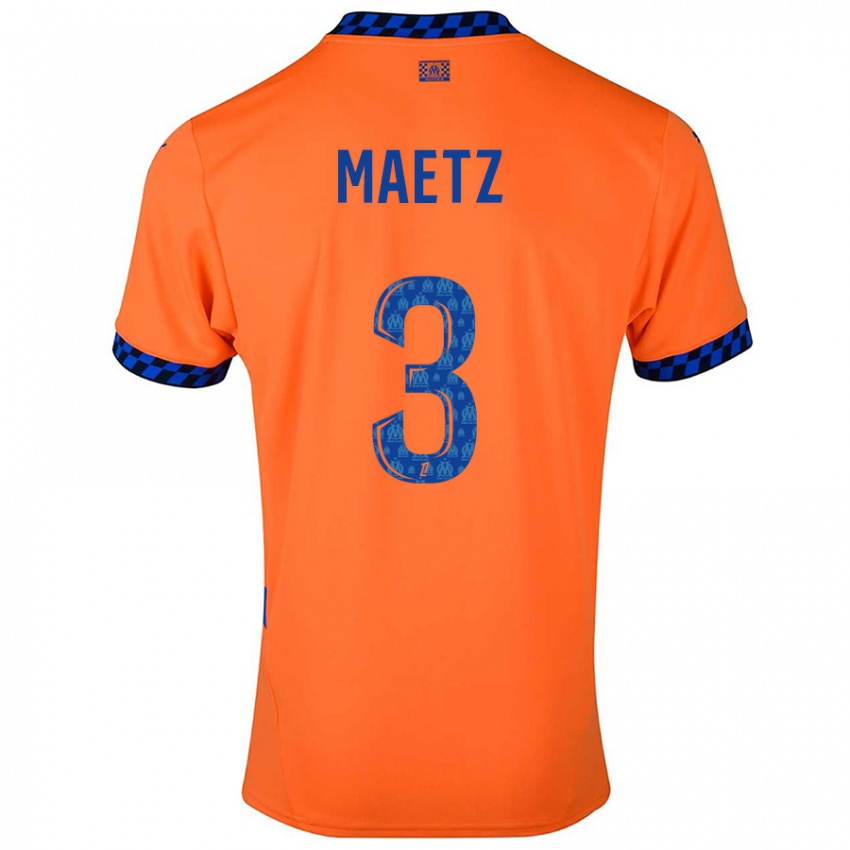 Kinder Agathe Maetz #3 Orange Dunkelblau Ausweichtrikot Trikot 2024/25 T-Shirt Schweiz