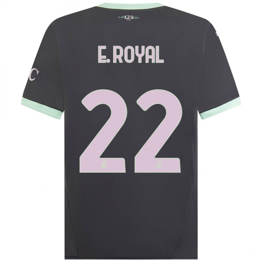 Enfant Maillot Emerson Royal #22 Gris Troisieme 2024/25 T-Shirt Suisse