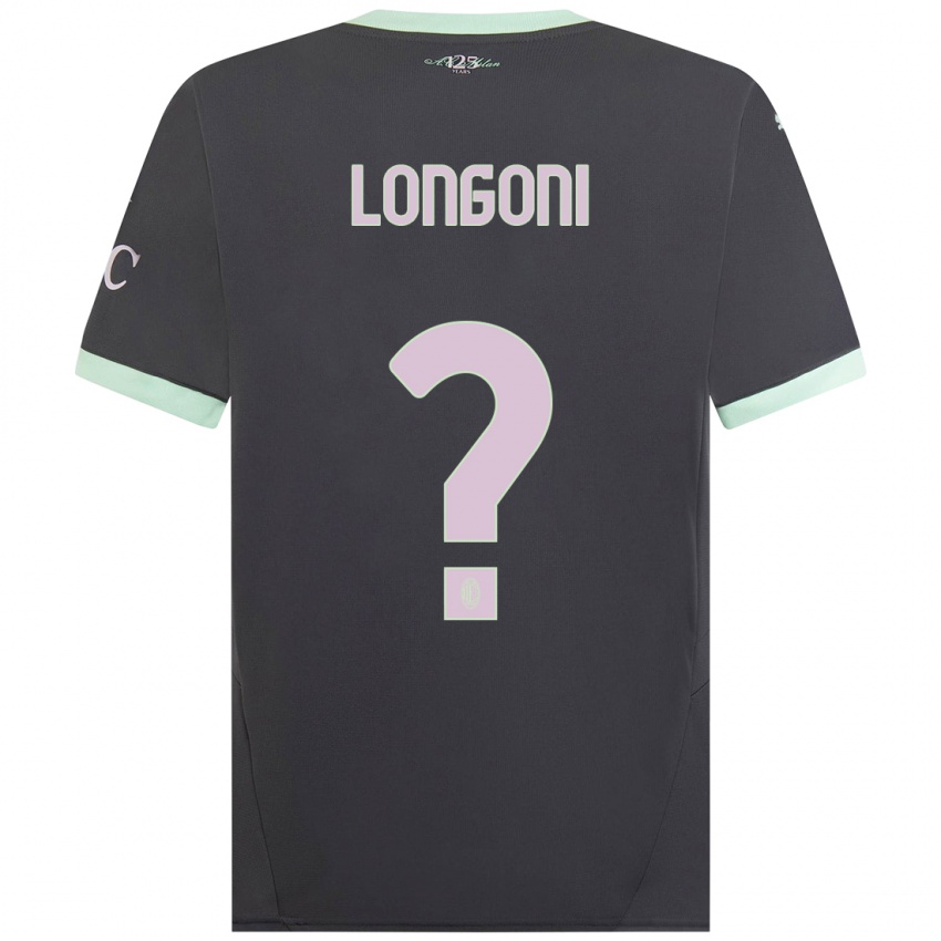 Kinder Alessandro Longoni #0 Grau Ausweichtrikot Trikot 2024/25 T-Shirt Schweiz