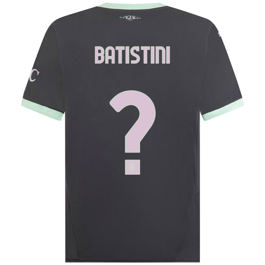 Kinder Simone Batistini #0 Grau Ausweichtrikot Trikot 2024/25 T-Shirt Schweiz