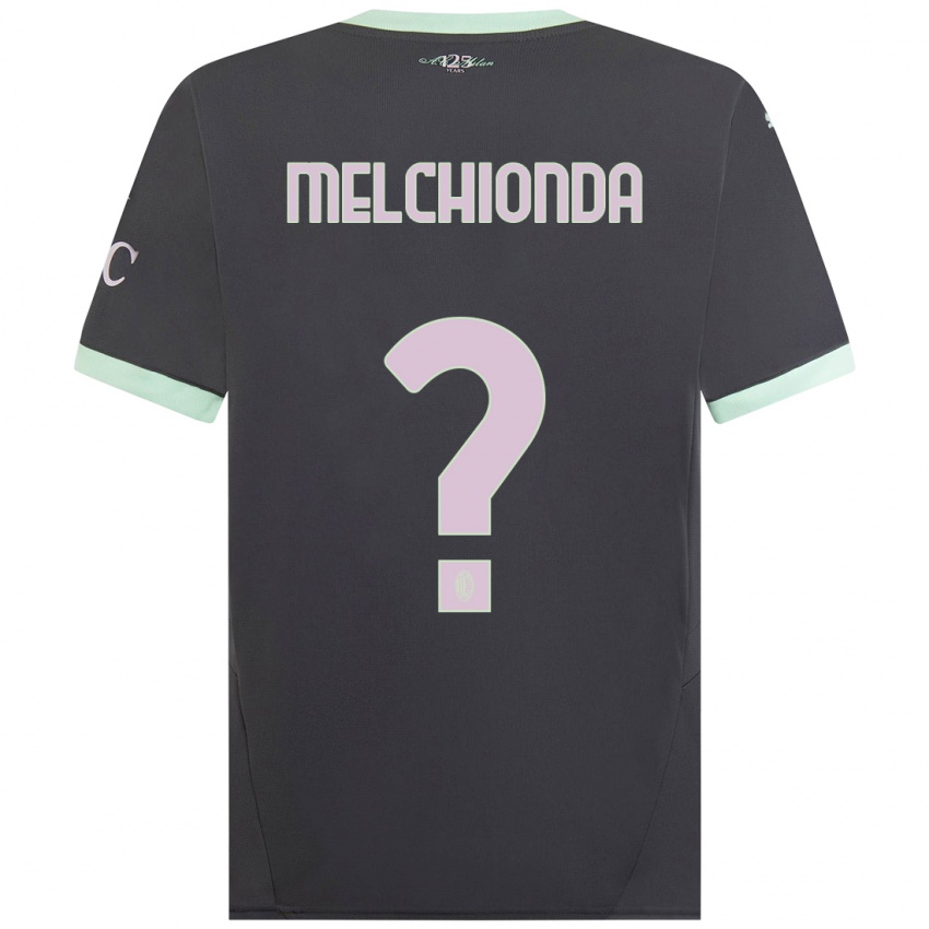 Kinder Marco Melchionda #0 Grau Ausweichtrikot Trikot 2024/25 T-Shirt Schweiz