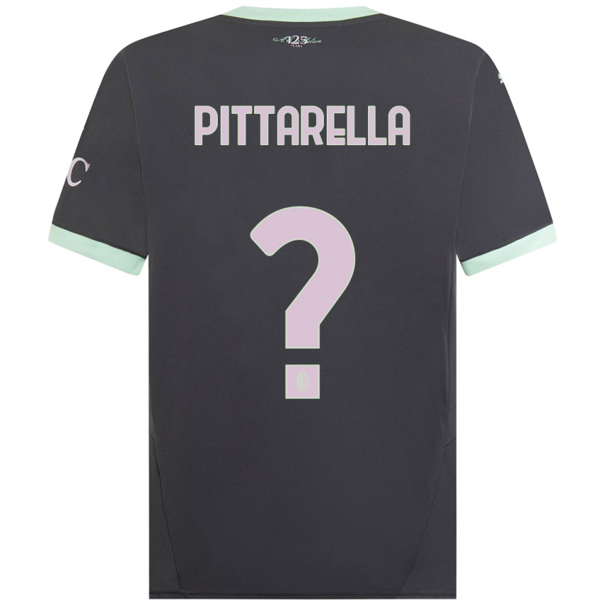 Kinder Matteo Pittarella #0 Grau Ausweichtrikot Trikot 2024/25 T-Shirt Schweiz