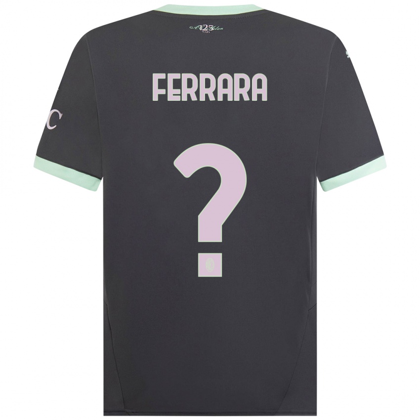 Kinder Francesco Ferrara #0 Grau Ausweichtrikot Trikot 2024/25 T-Shirt Schweiz