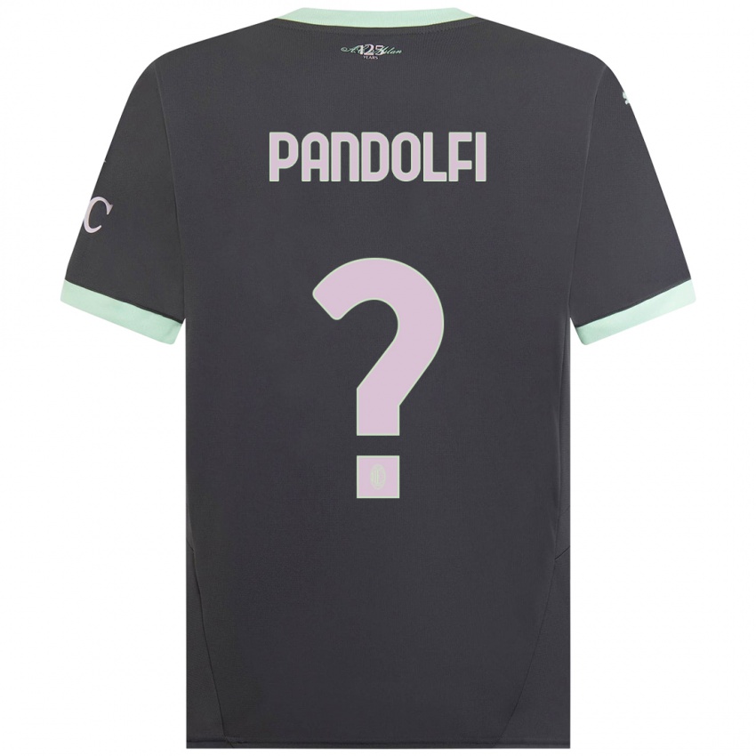 Kinder Fabio Pandolfi #0 Grau Ausweichtrikot Trikot 2024/25 T-Shirt Schweiz