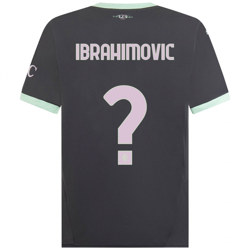 Kinder Vincent Ibrahimovic #0 Grau Ausweichtrikot Trikot 2024/25 T-Shirt Schweiz