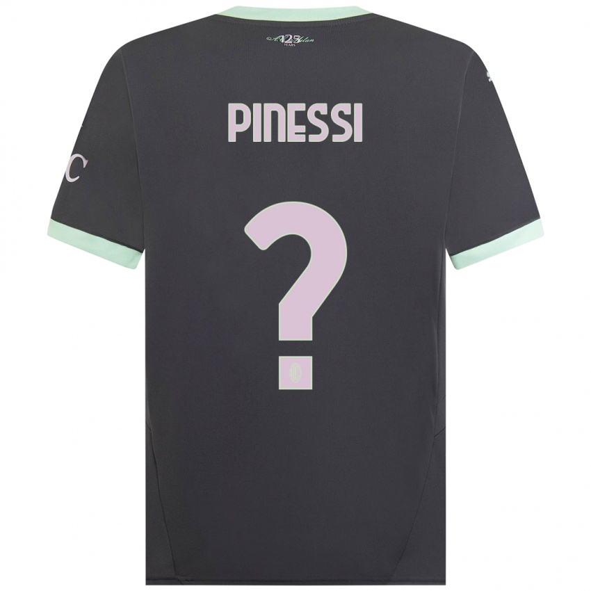 Kinder Riccardo Pinessi #0 Grau Ausweichtrikot Trikot 2024/25 T-Shirt Schweiz