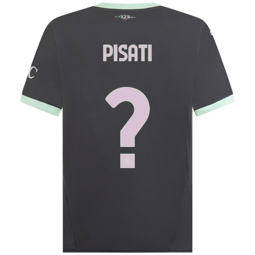 Kinder Samuele Pisati #0 Grau Ausweichtrikot Trikot 2024/25 T-Shirt Schweiz