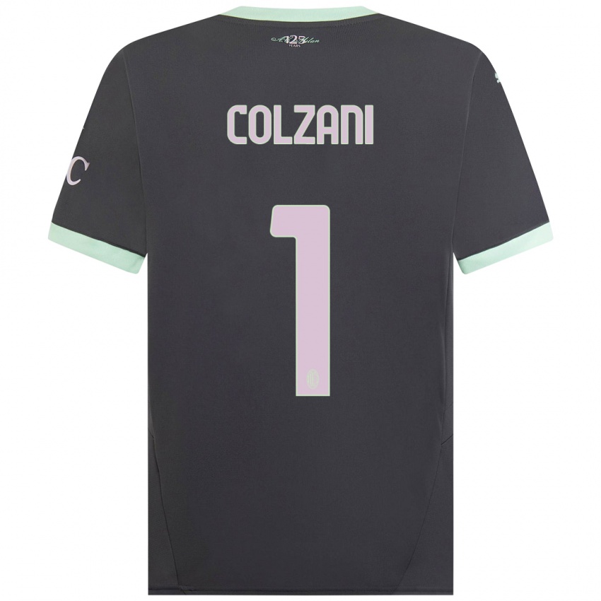 Kinder Edoardo Colzani #1 Grau Ausweichtrikot Trikot 2024/25 T-Shirt Schweiz