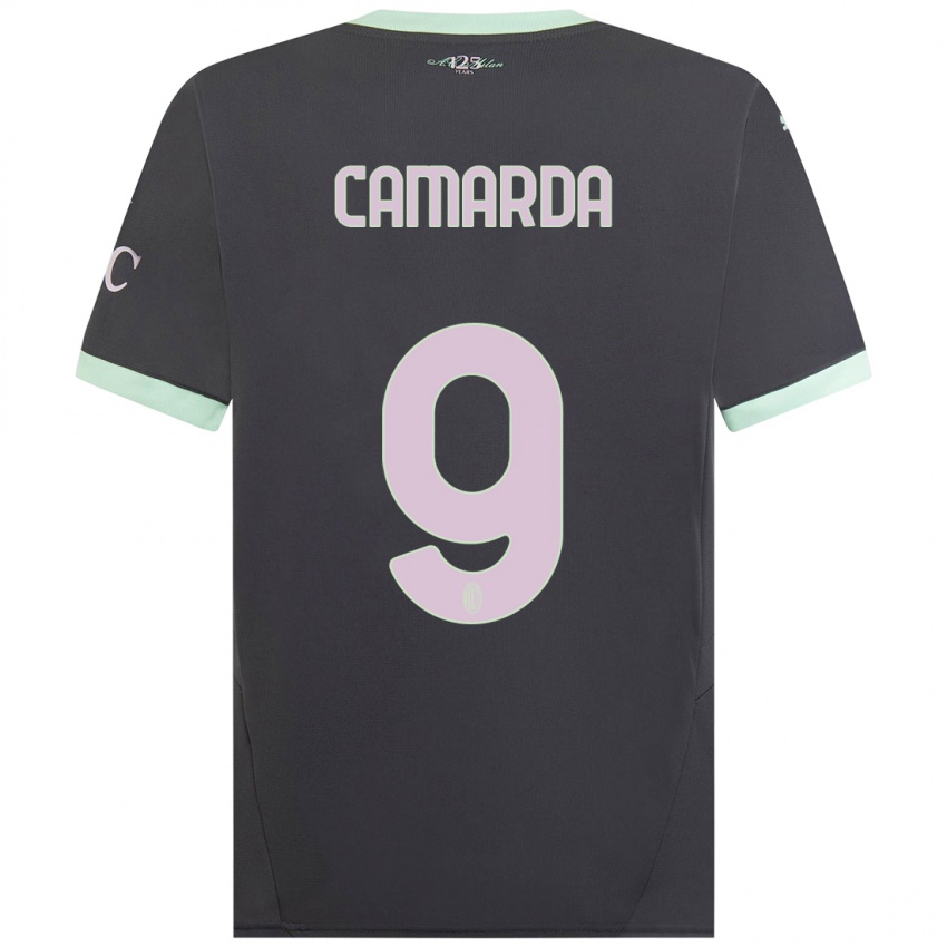 Kinder Francesco Camarda #9 Grau Ausweichtrikot Trikot 2024/25 T-Shirt Schweiz