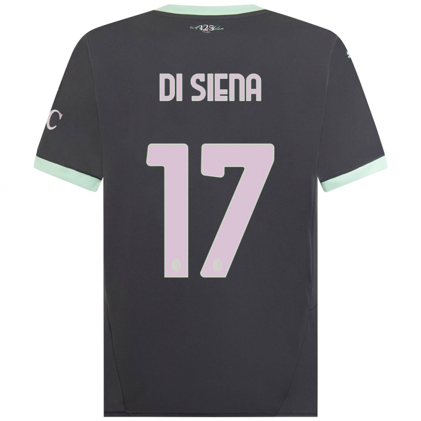 Kinder Andrea Di Siena #17 Grau Ausweichtrikot Trikot 2024/25 T-Shirt Schweiz