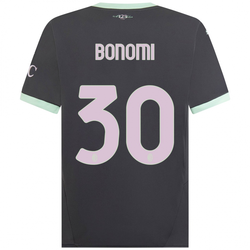 Kinder Alessandro Bonomi #30 Grau Ausweichtrikot Trikot 2024/25 T-Shirt Schweiz