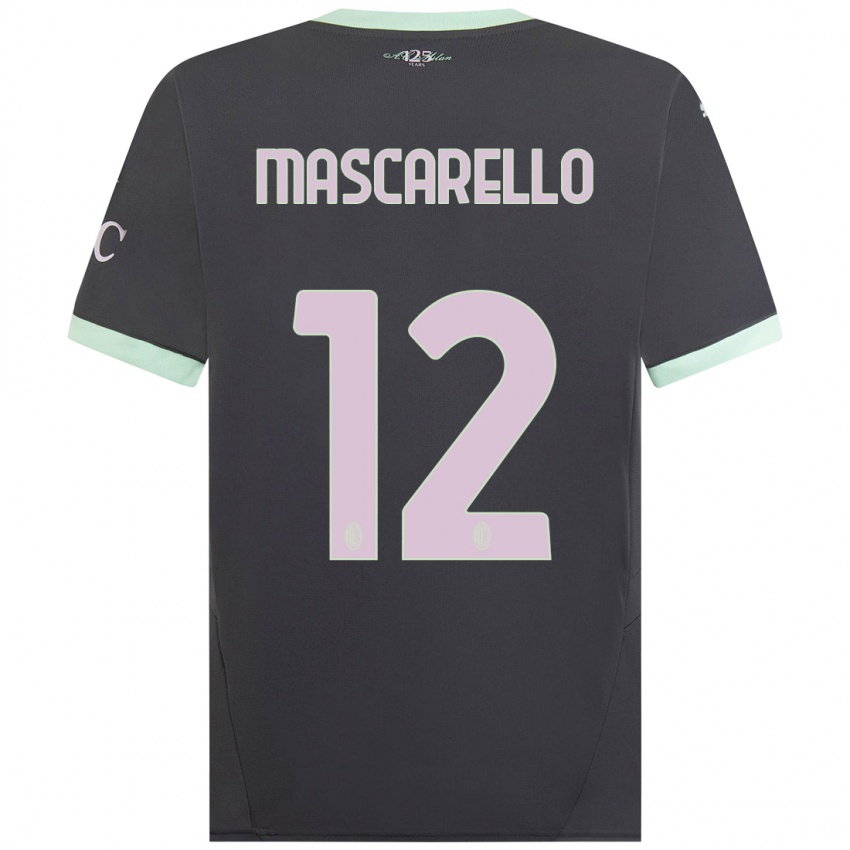 Kinder Marta Mascarello #12 Grau Ausweichtrikot Trikot 2024/25 T-Shirt Schweiz