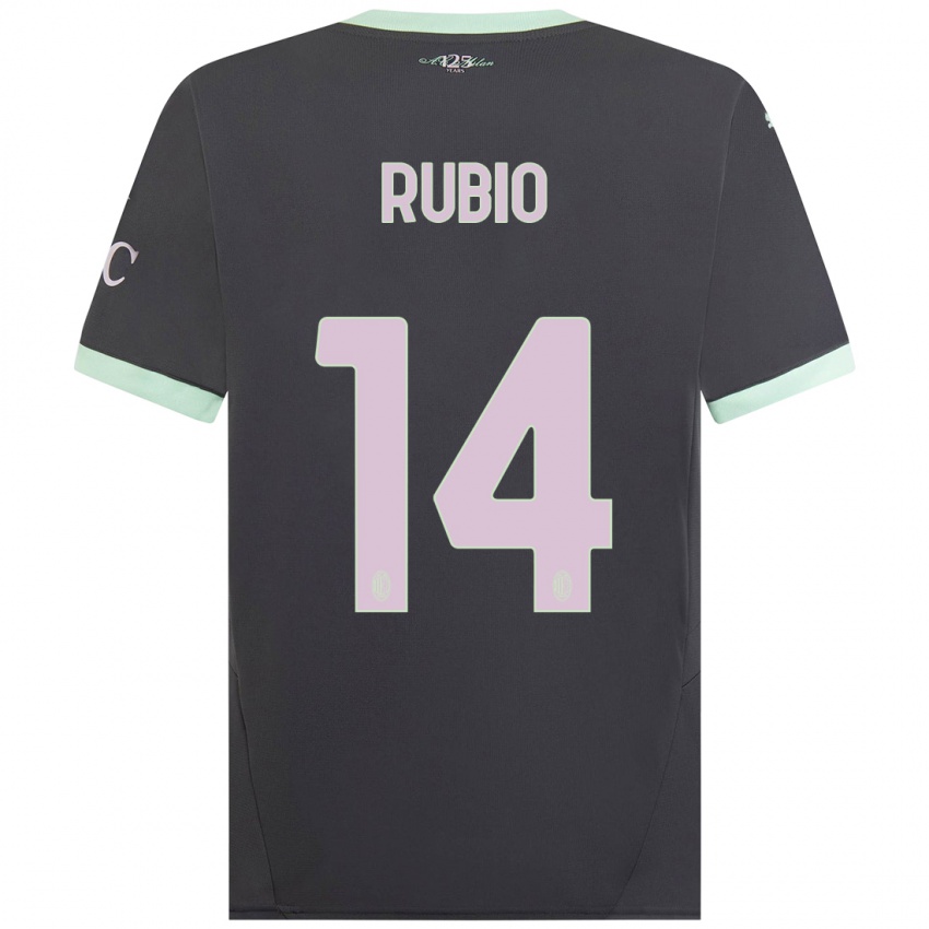 Kinder Silvia Rubio #14 Grau Ausweichtrikot Trikot 2024/25 T-Shirt Schweiz