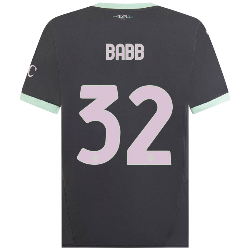 Kinder Selena Delia Babb #32 Grau Ausweichtrikot Trikot 2024/25 T-Shirt Schweiz