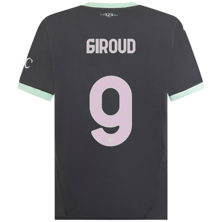 Enfant Maillot Olivier Giroud #9 Gris Troisieme 2024/25 T-Shirt Suisse