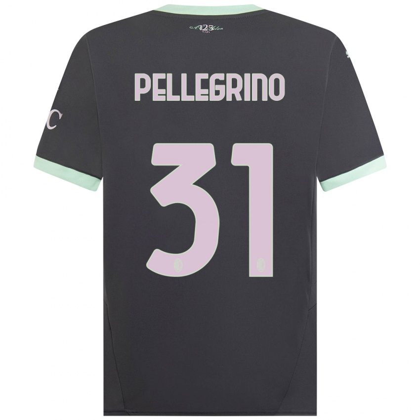 Kinder Marco Pellegrino #31 Grau Ausweichtrikot Trikot 2024/25 T-Shirt Schweiz