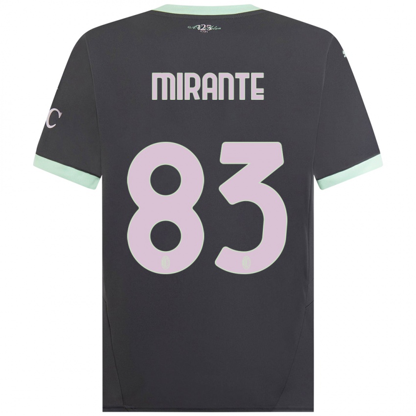 Kinder Antonio Mirante #83 Grau Ausweichtrikot Trikot 2024/25 T-Shirt Schweiz