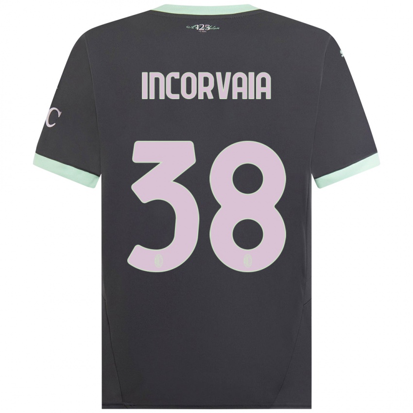 Kinder Giovanni Incorvaia #38 Grau Ausweichtrikot Trikot 2024/25 T-Shirt Schweiz