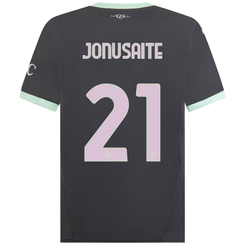 Kinder Rimante Jonusaite #21 Grau Ausweichtrikot Trikot 2024/25 T-Shirt Schweiz