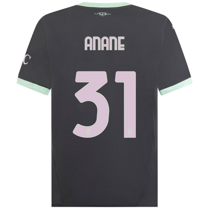 Kinder Emmanuel Anane #31 Grau Ausweichtrikot Trikot 2024/25 T-Shirt Schweiz