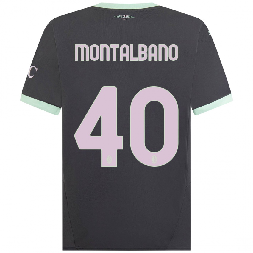 Kinder Nicolo Montalbano #40 Grau Ausweichtrikot Trikot 2024/25 T-Shirt Schweiz