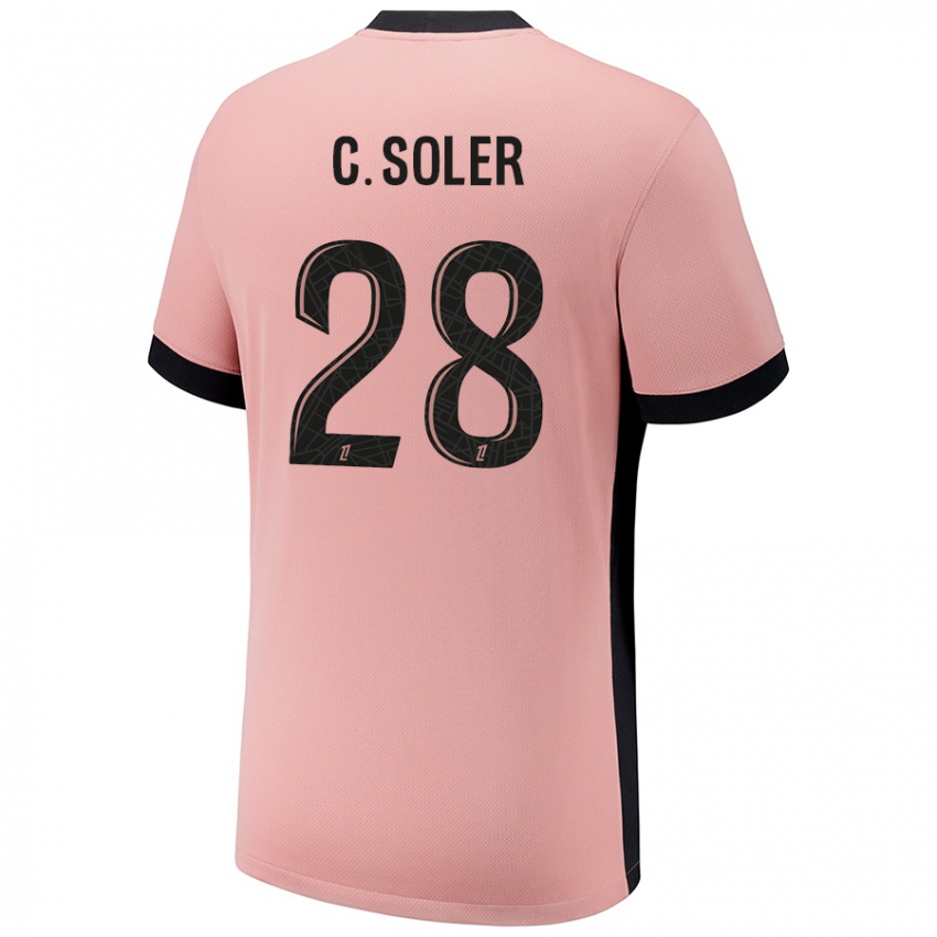 Kinder Carlos Soler #28 Rostros Ausweichtrikot Trikot 2024/25 T-Shirt Schweiz