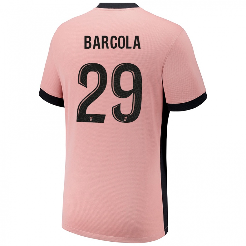 Kinder Bradley Barcola #29 Rostros Ausweichtrikot Trikot 2024/25 T-Shirt Schweiz