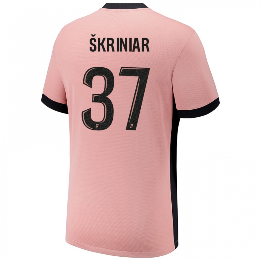 Kinder Milan Skriniar #37 Rostros Ausweichtrikot Trikot 2024/25 T-Shirt Schweiz