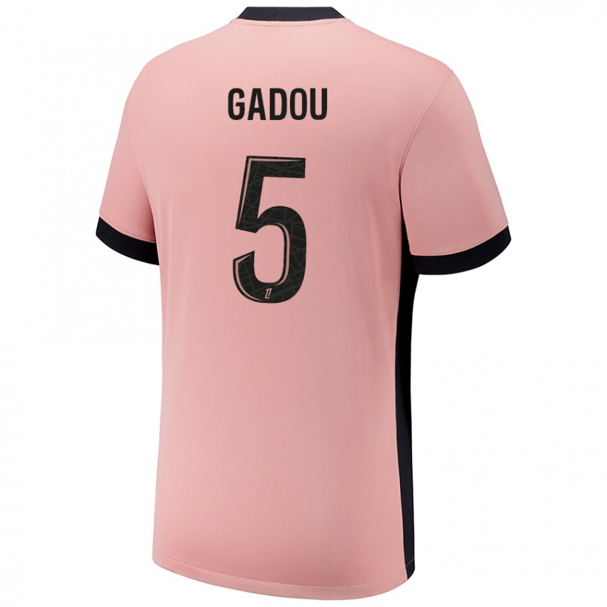 Kinder Joane Gadou #5 Rostros Ausweichtrikot Trikot 2024/25 T-Shirt Schweiz