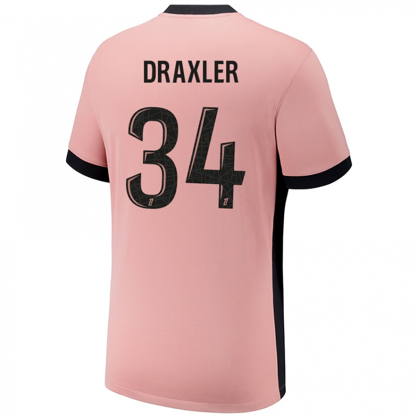 Kinder Julian Draxler #34 Rostros Ausweichtrikot Trikot 2024/25 T-Shirt Schweiz