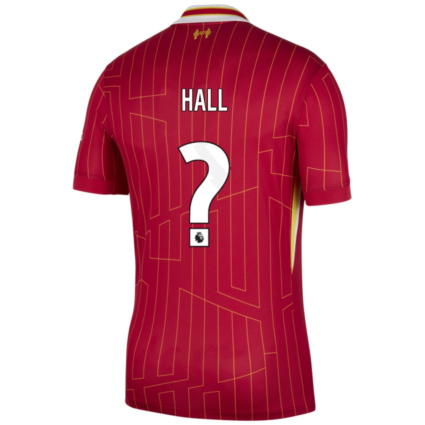 Herren Bailey Hall #0 Rot Gelb Weiß Heimtrikot Trikot 2024/25 T-Shirt Schweiz