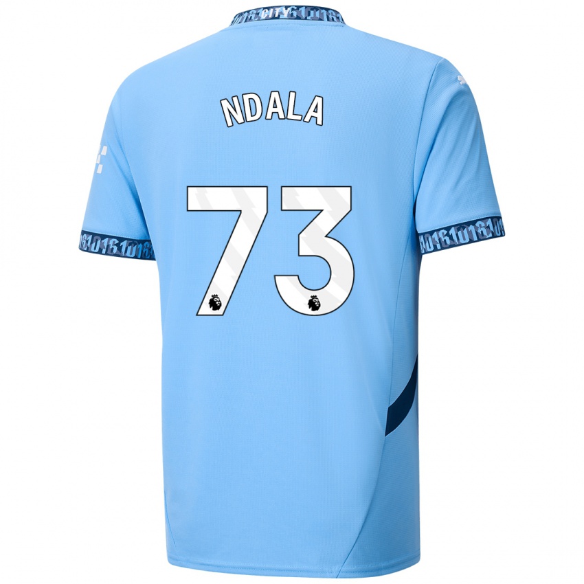 Homme Maillot Joel Ndala #73 Bleu Marine Tenues Domicile 2024/25 T-Shirt Suisse