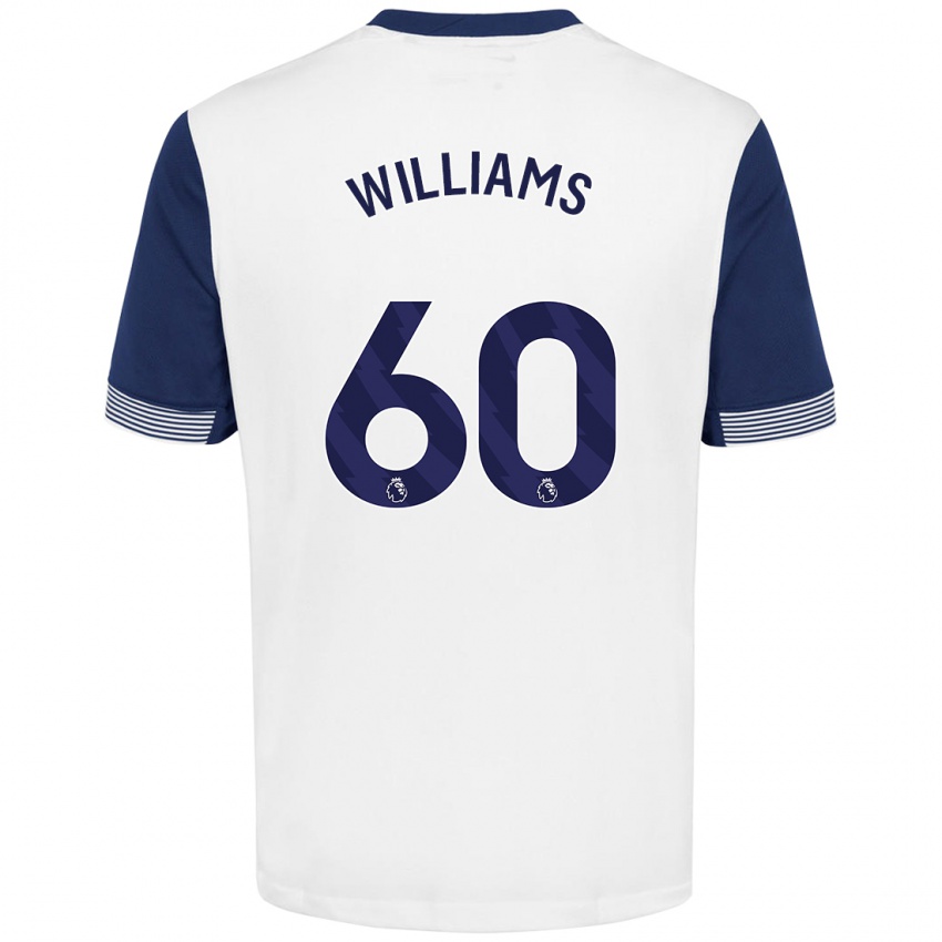 Herren Jaden Williams #60 Weiß Blau Heimtrikot Trikot 2024/25 T-Shirt Schweiz